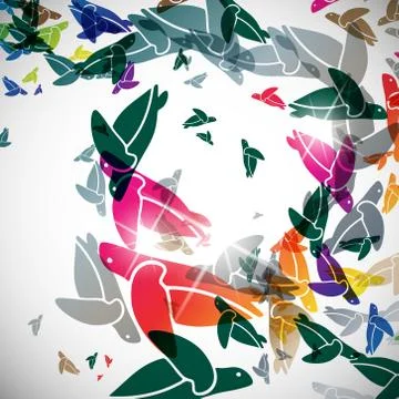 Abstract background: turtle Stockillustratie