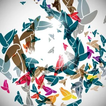 Abstract background: turtle Stock Illustration