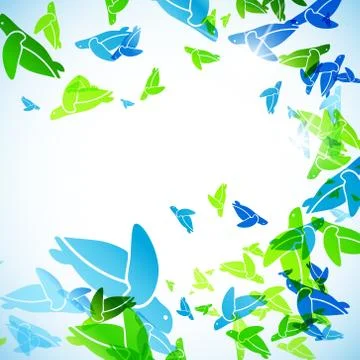 Abstract background: turtle Stock Illustration