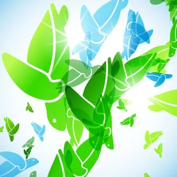 Abstract background: turtle Stock Illustration
