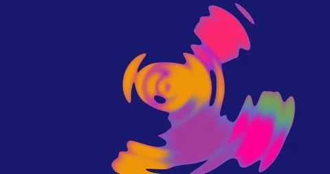 Abstract background with twisted color lines in popular neon colors Stock Footage 121731636