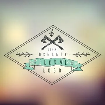 Abstract Background with typographical quote  for logo desogn, v Stock Illustration