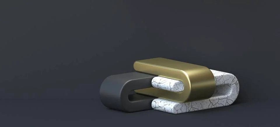 Abstract background U shape composition 3D Abstract background U shape com... Stock Photos