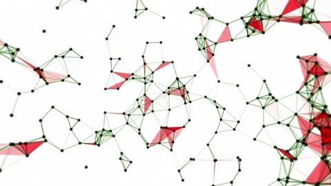 Abstract background UAE Emirates flag colors technology plexus network. Stock Footage 135079234