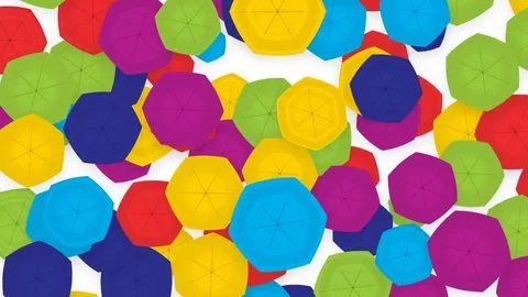 Abstract background with umbrellas Stock Footage 81443591