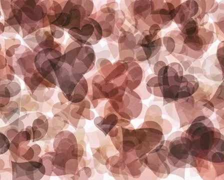Abstract background for Valentine's Day. Drawing from scattered textured hear Stock Illustration