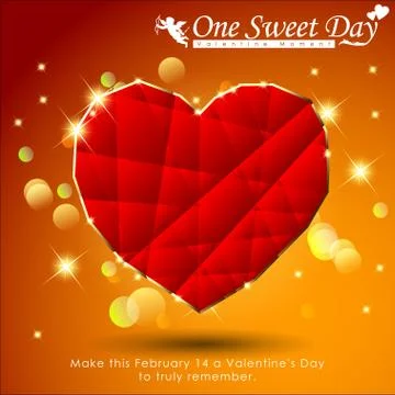 Abstract background of Valentine's day. Stock Illustration