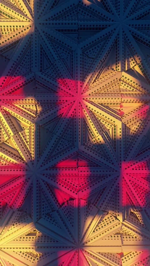 Abstract background of the varicoloured geometric patterns Stock Footage 309853957