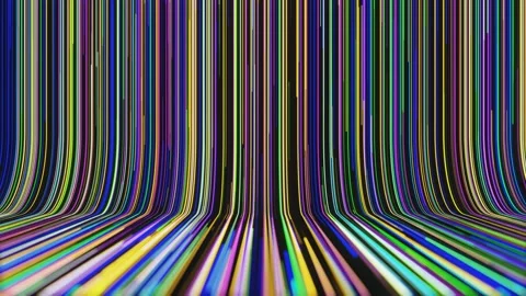 Abstract Background With Various Color Lines Stock Footage 163008856