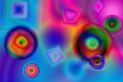 Abstract background with various colors and various shapes 5 Stock Illustration