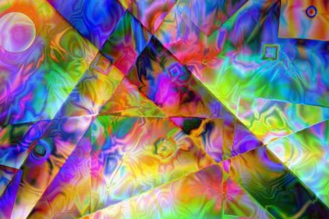 Abstract background with various colors and various shapes 10 Stock Illustration