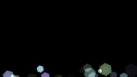 Abstract background with various multicolored hexagons. Big and small. Stock-Illustration
