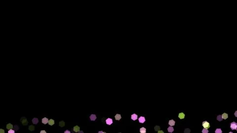 Abstract background with various multicolored hexagons. Big and small. Stock Illustration