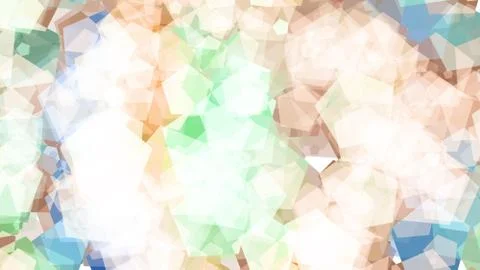 Abstract background with various multicolored pentagons. Big and small. Stock Illustration