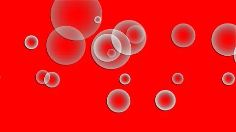 Abstract background with various sized 3D silver spheres floating on a whit.. Stockillustratie