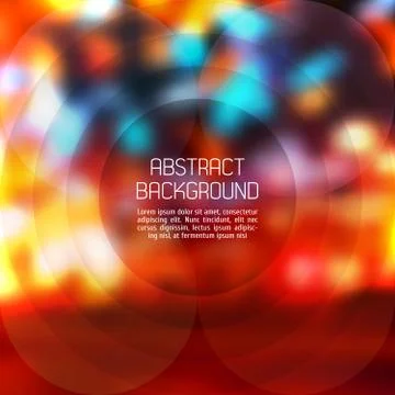 Abstract background. Vector Blurry Lights Stock Illustration