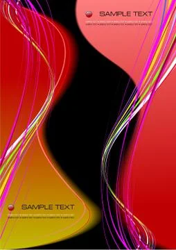 Abstract background. Vector colored cover illustration Illustrazione stock