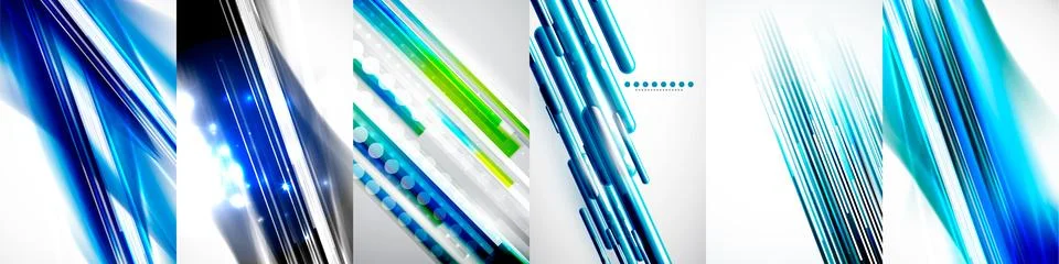 Abstract background vector design set. Mesmerizing Abstract Backgrounds - Stock Illustration