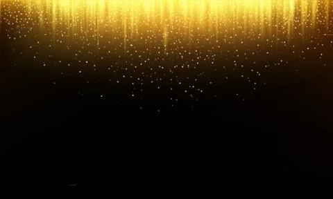 Abstract background vector golden falling glitter Illustrazione stock