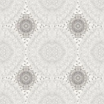 Abstract background. Vector illustration. Ethnic mandala nude seamless pattern Stock Illustration