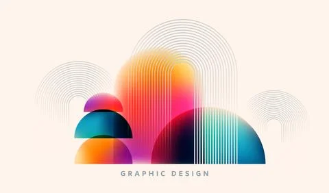 Abstract background vector illustration. Pattern design with graphic shapes Illustrazione stock