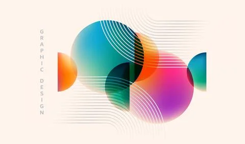 Abstract background vector illustration. Pattern design with graphic shapes Stock Illustration