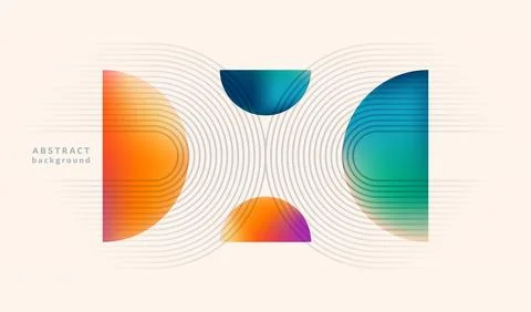 Abstract background vector illustration. Pattern design with graphic shapes Illustrazione stock