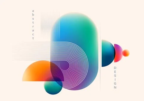Abstract background vector illustration. Pattern design with graphic shapes Illustrazione stock
