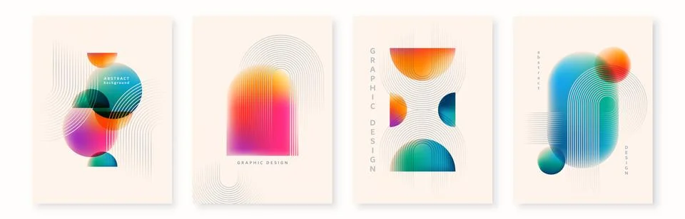 Abstract background vector illustration. Pattern design with graphic shapes Illustrazione stock