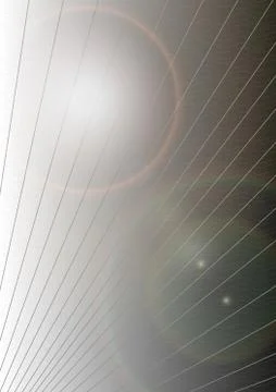 Abstract background vector lines and balls Stock Illustration