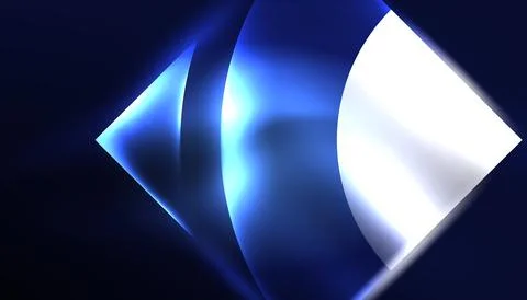 Abstract background vector neon glowing geometric elements. Hi-tech design for Illustrazione stock