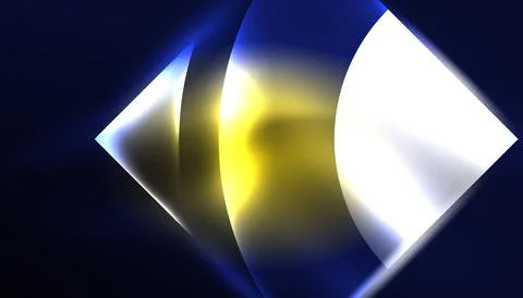 Abstract background vector neon glowing geometric elements. Hi-tech design for Illustrazione stock