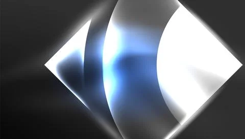 Abstract background vector neon glowing geometric elements. Hi-tech design for Stockillustratie