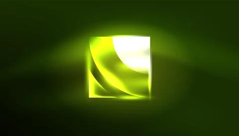 Abstract background vector neon glowing geometric elements. Hi-tech design for イラスト素材