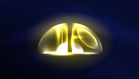 Abstract background vector neon glowing geometric elements. Hi-tech design for イラスト素材