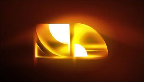 Abstract background vector neon glowing geometric elements. Hi-tech design for イラスト素材