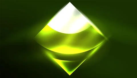 Abstract background vector neon glowing geometric elements. Hi-tech design for Stock Illustration