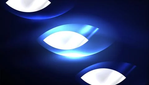 Abstract background vector neon glowing geometric elements. Hi-tech design for Illustrazione stock