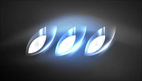 Abstract background vector neon glowing geometric elements. Hi-tech design for Illustrazione stock