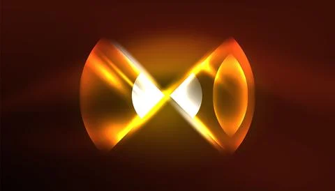 Abstract background vector neon glowing geometric elements. Hi-tech design for イラスト素材