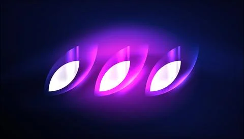 Abstract background vector neon glowing geometric elements. Hi-tech design for イラスト素材