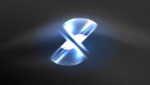 Abstract background vector neon glowing geometric elements. Hi-tech design for Illustrazione stock