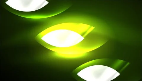 Abstract background vector neon glowing geometric elements. Hi-tech design for Illustrazione stock