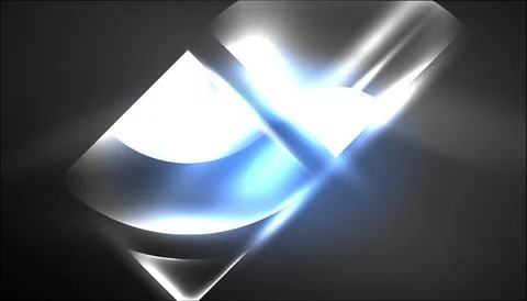 Abstract background vector neon glowing geometric elements. Hi-tech design for Illustrazione stock