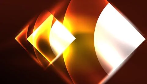 Abstract background vector neon glowing geometric elements. Hi-tech design for イラスト素材