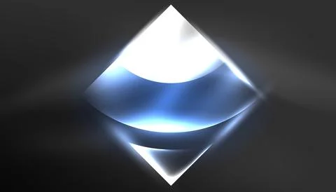 Abstract background vector neon glowing geometric elements. Hi-tech design for Stock Illustration