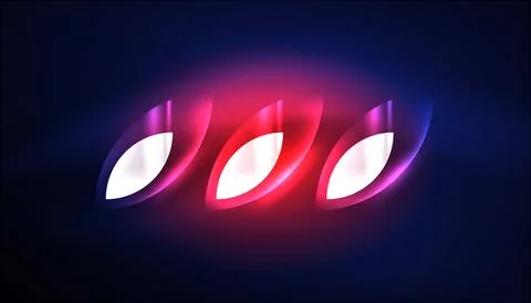 Abstract background vector neon glowing geometric elements. Hi-tech design for Stock Illustration