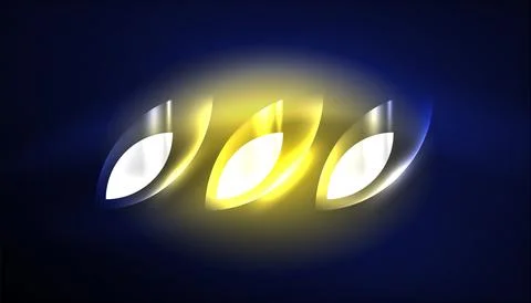 Abstract background vector neon glowing geometric elements. Hi-tech design for イラスト素材