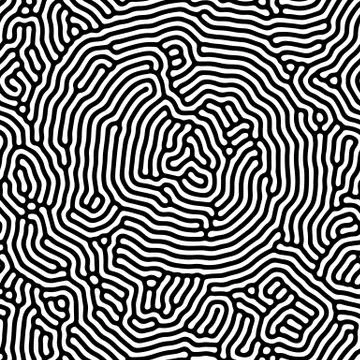 Abstract background of vector organic irregular lines maze pattern Stock Illustration