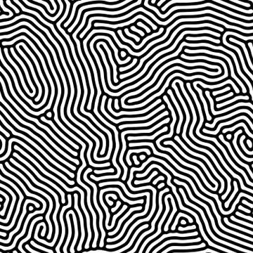 Abstract background of vector organic irregular lines maze pattern イラスト素材